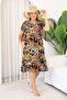 Plus Size Cotton Lycra Dress with Pockets - 2