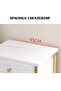 Bedside Cabinet, Bedside Table, Wooden Nightstand with 3 Drawers and Spacious Countertop Sofa Side Table for Bedroom Living Room (White) - 4