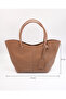 Women's Begonia Model Double Handle Shoulder Bag - 5