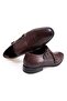 Brown Laceless Genuine Leather Men's Shoes - 2
