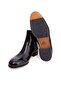 Black Color Laceless Genuine Leather Men's Boots - 3