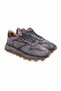 Gray Color Lace-Up Genuine Suede Leather Men's Shoes