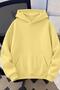 Unisex Oversize La Back Printed "Rock the World" Hooded Sweatshirt Hoodie - 2