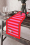 40X140Cm Woven Stain-Resistant Printed Thai Feather Fabric Tablecloth Decorative Runner Washable
