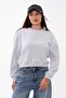 Women's Oversize Short Sweatshirt 265122 - - 2