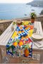 Mediterranean Patterned Lemon Runner 40X140 cm |   Colorful Decorative Table Runner