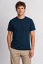 Noktacı Blueberry Print T-Shirt - Navy Blue