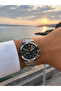 Men's Wristwatch Stylish Special Design Black Dial All Functions Active 50 Meters Water Resistant - 2