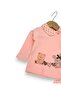 Baby Girl Polka Dot Teddy Bear Printed Hat 3-Piece Newborn 0-3 Months 100% Cotton Bodysuit Set - 2