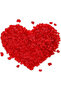 Red Color Rose Petal Shaped Confetti – 1 Pack 100 Pieces