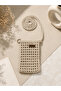 Macrame Knitted Phone Bag – Mini Crossbody Bag with Adjustable Strap