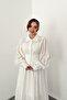 Ecru Brode Belted Scallop Dress - 4