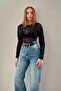 Black transparent blouse - 2