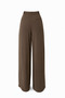 Brown Pleated Comfort Pants - 3