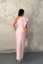 Pink Volan Piece Dress - 4