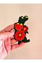 11X6 cm Iron-On Embroidery Floral Arma Applique - 4
