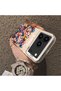 iPhone 17 Pro Compatible Silicone Edge Hard Back Case Couple Phone Case with Floral Pattern - 4