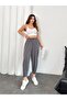 Women's Modal Fabric Shalwar Cut Trousers with Pockets and Elastic Waistband - 5