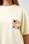 Embroidered Pocket Detailed Crew Neck T-Shirt - 2