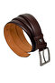 100% Genuine Leather Belt and Wallet Gift Set with Special Box Brown /Groom's Pack and Special Occasions - 6
