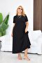 Plus Size Modal Fabric Pocket Flared Dress - 4