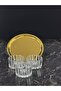 Kristal Gold Beliyya Glass Bowl Set – Decorative Snack, Nut, and Dessert Serving Set with Round Tray - 3