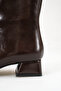 Black Women's Short Heeled Boots - 7