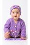 Melona Boutique Lilac Color Embroidered Children's Cardigan - 3