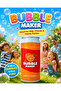 Electric Bubble Maker Toy–Orange Can Shaped Automatic Bubble Machine with One-Click Operation, 360° Leak-Resistant Design, Light Effect, Portable Bubble Blower for Kids Parties & Outdoor Play Ages 3+ - 5