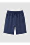 Two Mt Shop Quality Lcw Kids Navy Blue Boys' Printed Shorts - 2