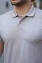 Men's Collared Kagi Fabric Short Sleeve T-Shirt - 3