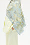 Velvet Kraş Shawl - Yellow-Grey - 4