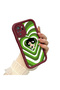 Xiaomi Redmi Note 10S Compatible Case Camera Protective Cartoon Pattern Maroon Lover Couple Silicone Phone Case - 3