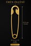 Large Safety Pin Model Bun Clip – Women's Hair Accessory - 3
