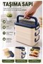 Colorful Lunch Box 3 Compartments 1 Piece 3 Compartment Lunch Container Food Storage Container Portable Lunch