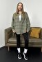 Green Plaid Patterned Shirt - 3