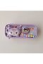 Cute Cat Kuromiii Patterned Ita Bag Pencil Case Transparent Pencil Case with Plush Figure Zippered Pen Holder Badge Plush Toy - 3