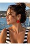 Seashell Detailed Dangle Earrings-Gold Color Women's Summer Sea Theme Earrings - 2