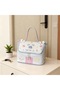 Cute Cat Hello Kitty Patterned Pink Extra Large Size Pen Holder Makeup Bag Baby Care Travel Handbag - 3