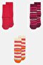 Kids Boy 3 Pairs Stripes Mid Cushion Socks, Multicolor - 2