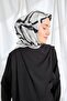 Twill Silk Scarf Abstract Black - 3