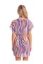 Donlaritta Women's Patterned Beach Pareo Beach Dress, V-Neck Relaxed Fit Kimono - 5