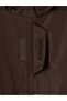 Lcw Kids Brown Color Blocked Zippered Hooded Boy's Coat - 3