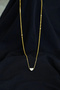 Heart Necklace Without Stone Gold Color - 2