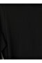 Lcw Modest Black Crew Neck Women's Sweatshirt Tunic - 7