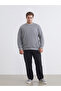 Esvab • Modern & Distinctive Plus Size Zero Roba Collar Men's Sweatshirt - 2