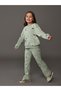 Esvab • Modern & Distinctive Floral Girls' Sweatshirt and Leggings Pants 2-Piece Set - 2