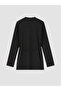 Lcw Modest Black Crew Neck Women's Sweatshirt Tunic - 6