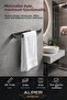 حامل مناشف فاخر بتصميم أنثراسايت، مانع للسقوط، يتميز بخاصية التثبيت القوي. - 6