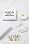 White Crystal Tulle 100Cmx150Cm and 1cm 22m Organza Decoration Set - Wedding Candy Gift Bag Bundle Wedding Engagement - 2